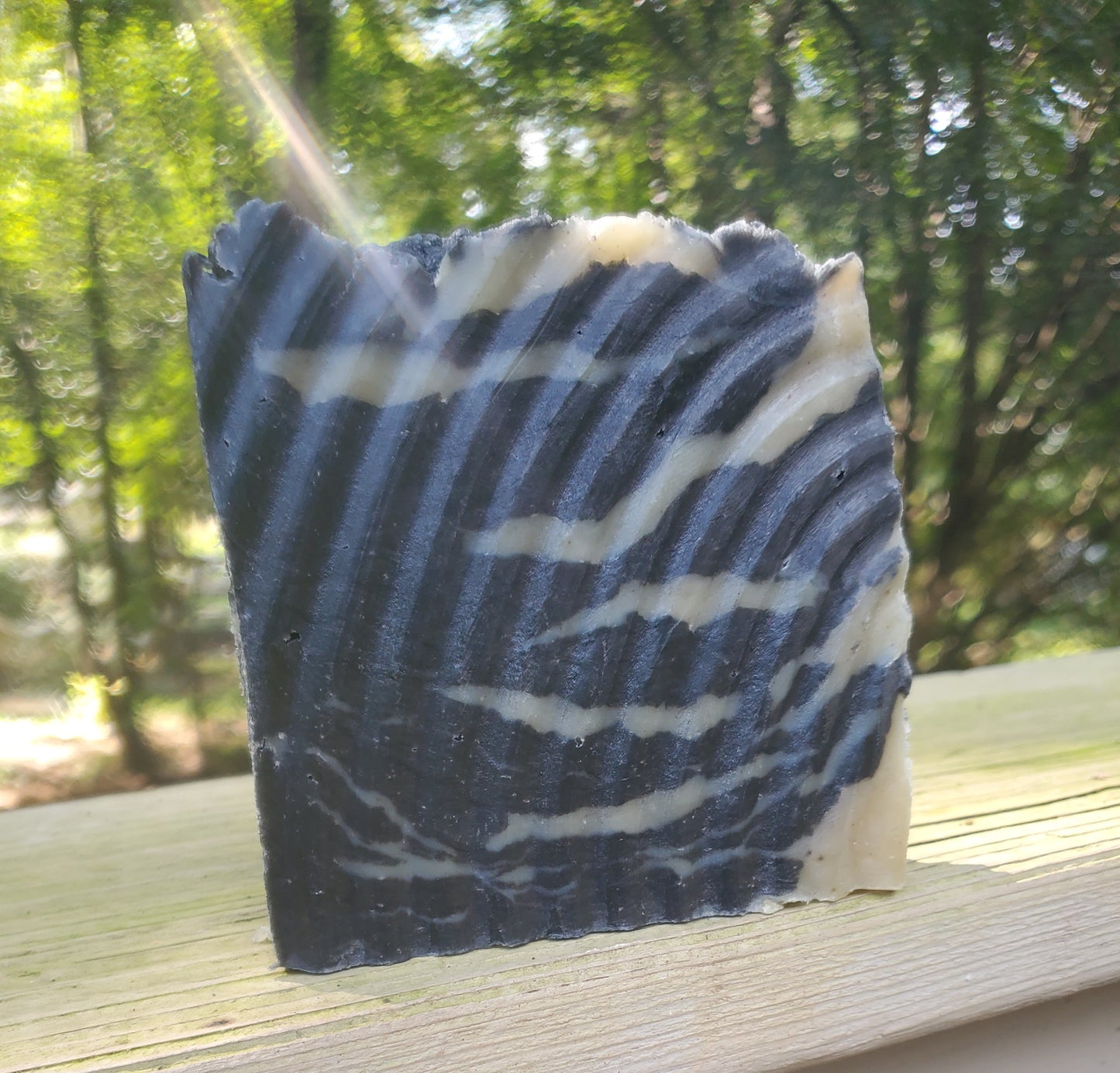Activated charcoal sea moss soap