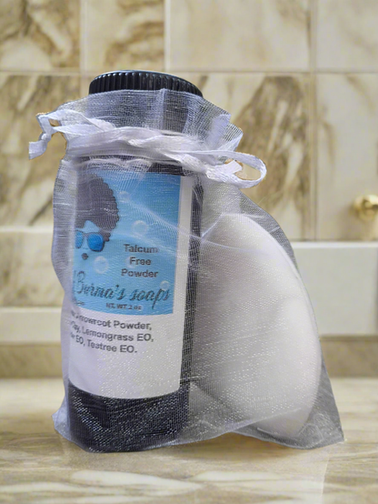Natural Talcum Free  Body odor Powder