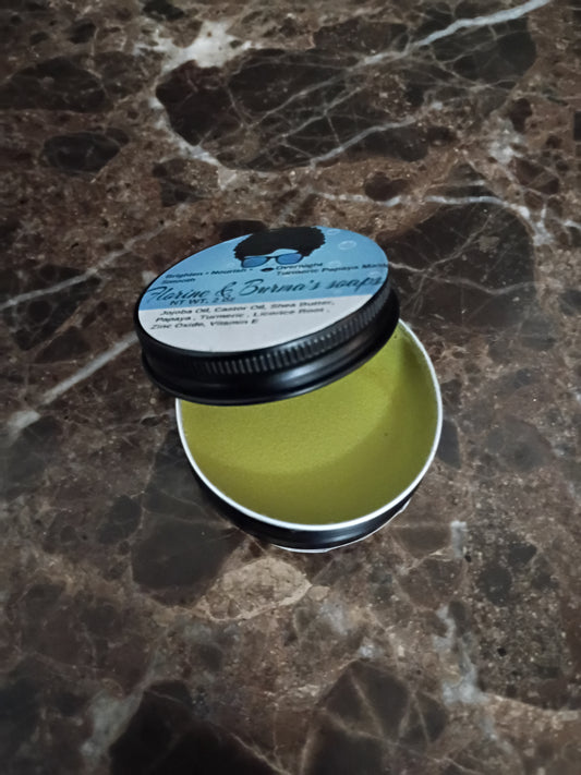 Overnight Tumeric papaya mask